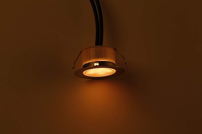 FVTLED LED Deck Lighting, 1pcs Φ1.22 Low Voltage LED Step Light Waterproof Decor Recessed Lamps Color Changing Light