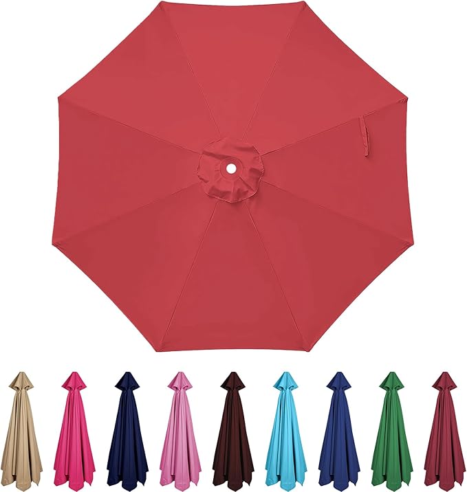 Patio Umbrella 9 ft Replacement Canopy for 8 Ribs-Canopy Only