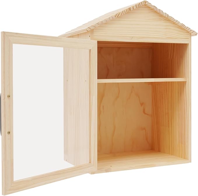 Solid Wood Blessing Box for Community Sharing, Schools (15.74"×11"×23")
