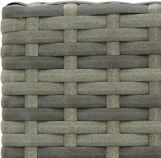 5 Piece Patio Bar Set with Armrest,Garden Table and Chairs Sets,Garden Conversation Sets, Outdoor Patio Furniture,for Patio,Backyard,Garden,Poly Rattan Gray