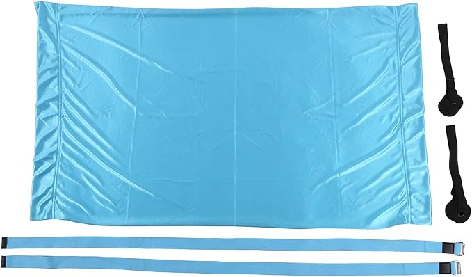 Yoga Hammock Handstand Split Leg Stretchable Aerial Yoga Swing, Adjustable Portable Elastic Hammock with Door Anchors and Straps for Home Gym Yoga Training (Sky Blue)
