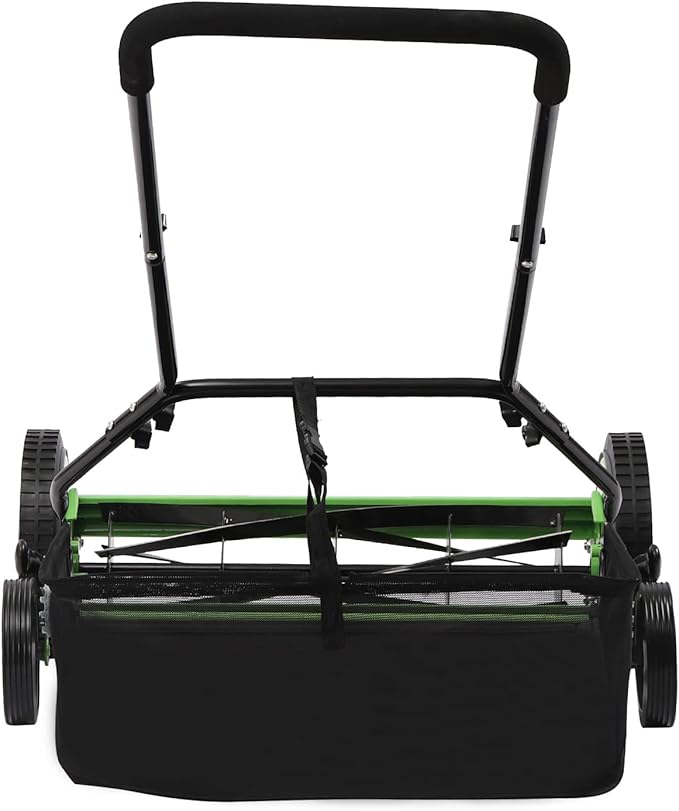 20Inch Manual Lawn Mower,Universal Manual Reel Mower,Manual Push Mower with 9-Gear Adjustable Mowing Height,Adjustable Cutting Height Push Lawn Mower with 5 Blades