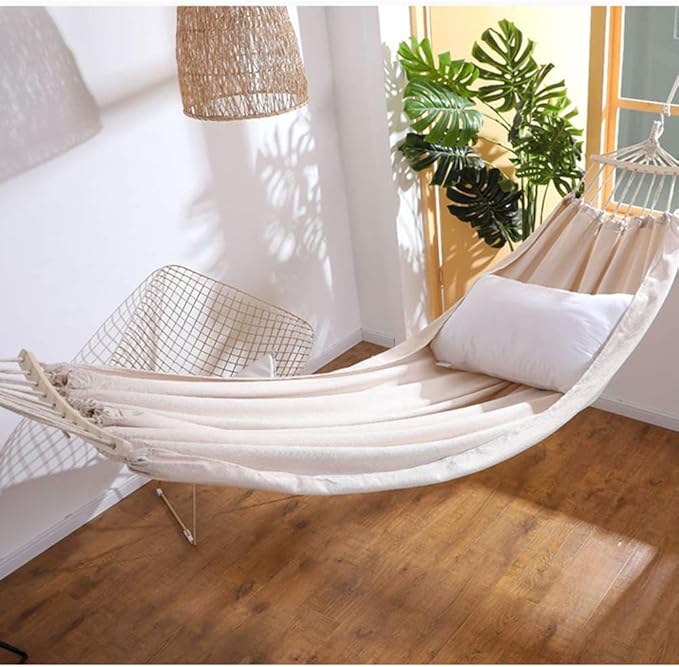 Camping Hammock, Hammock Outdoor Swing Indoor Home Flip Chair Single Double College Dormitory Bedroom Balcony Living Room Aerial Tent(150cm)