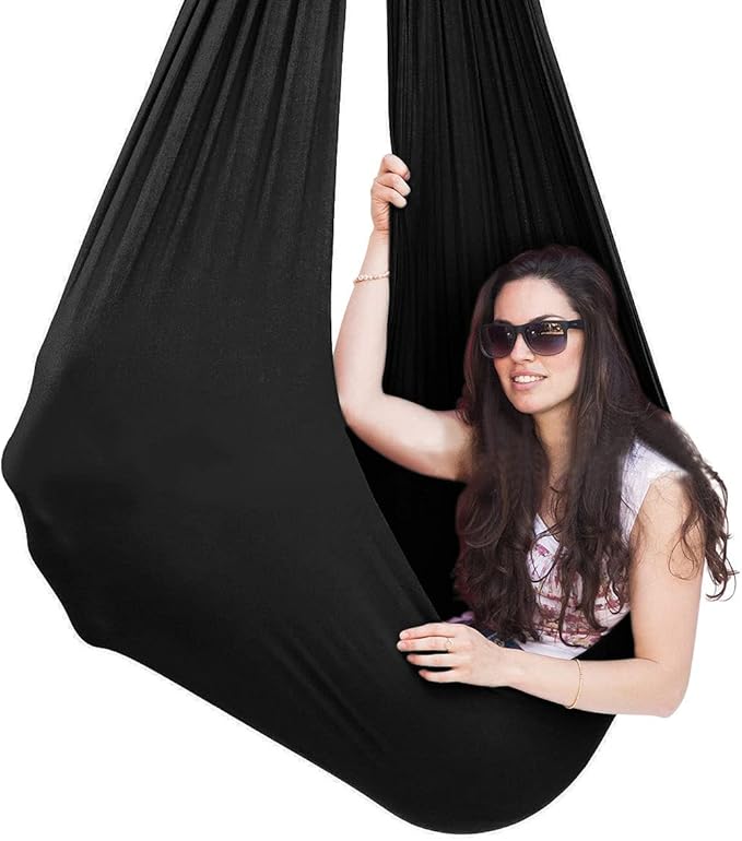 Sensory Swing for Adults Therapy Swing for Kids Indoor Outdoor Calming Snuggle Hammock Durable Fabric Swing for Autism ADHD Aspergers and Sensory Integration
