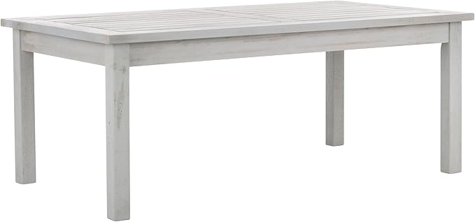 SAFAVIEH Outdoor Collection Chaston Grey Wood/Beige Cushion 4-Piece Conversation Patio Set