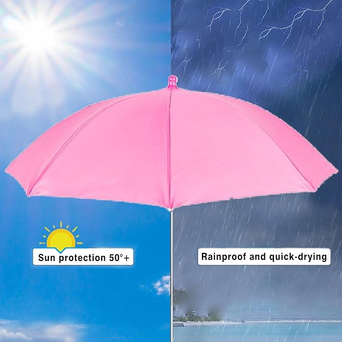 SHEING Plant Umbrellas for Outdoor Plants, 3 Pack 35.4” Extra Wide Canopy, 47.2” Tall Plant Shade Umbrella for Potted Plants, Flowers & Garden Beds, 3 Colors