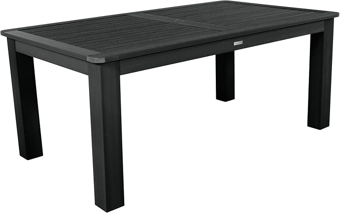 highwood Lehigh and Weatherly Rectangular Height Dining Table, 42 x 72, Black