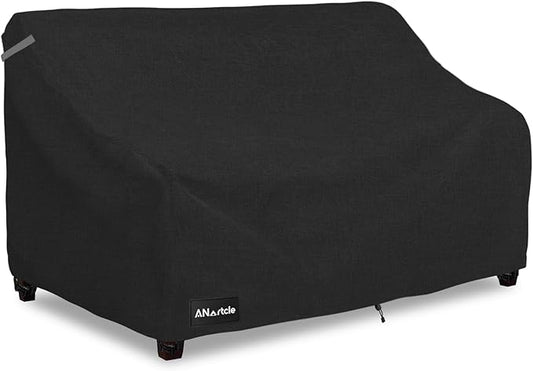 ANartcle 3-Seater Patio Sofa Cover,79W x 37D x 35H Inches Outdoor Couch Cover,100% Waterproof Heavy Duty Patio Sofa Covers,Patio Furniture Covers,Black