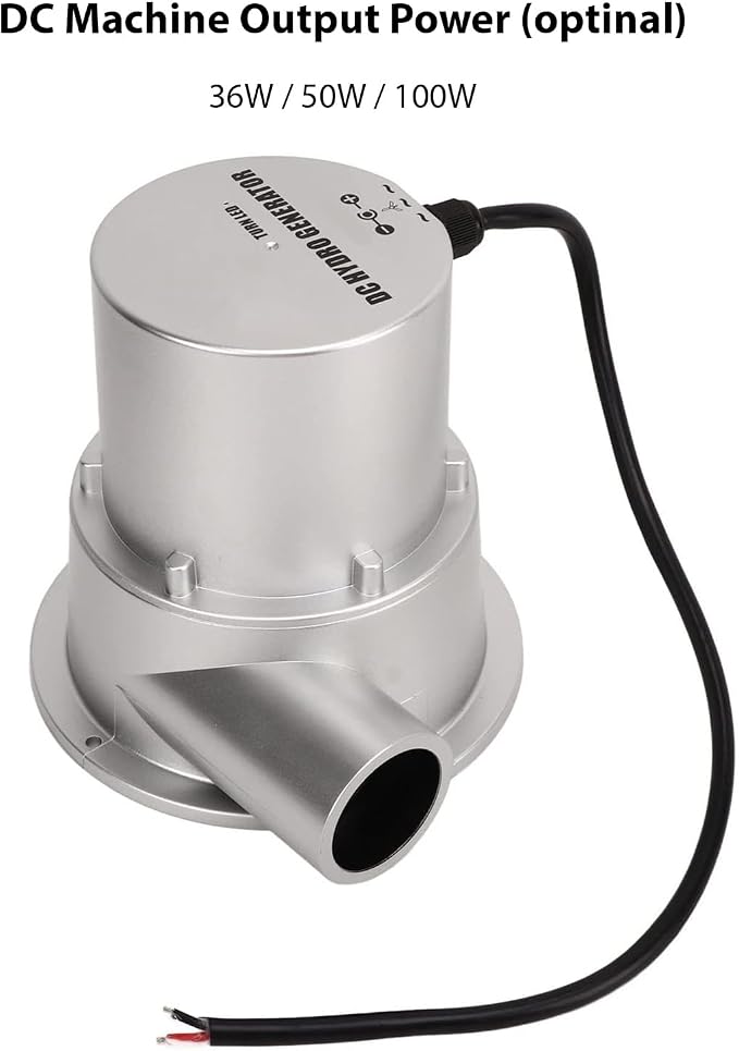Hydro Generator, Permanent Magnet Water Turbine Generator, Magnet Brushless Motor, 12V Battery Charging Hydroelectric Generator (100W)