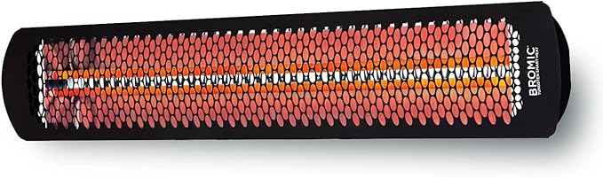 Bromic Tungsten Smart Heat 2000W Electric Patio Heater – Single Element Infrared, 220V-240V, Black Finish – BH0420030
