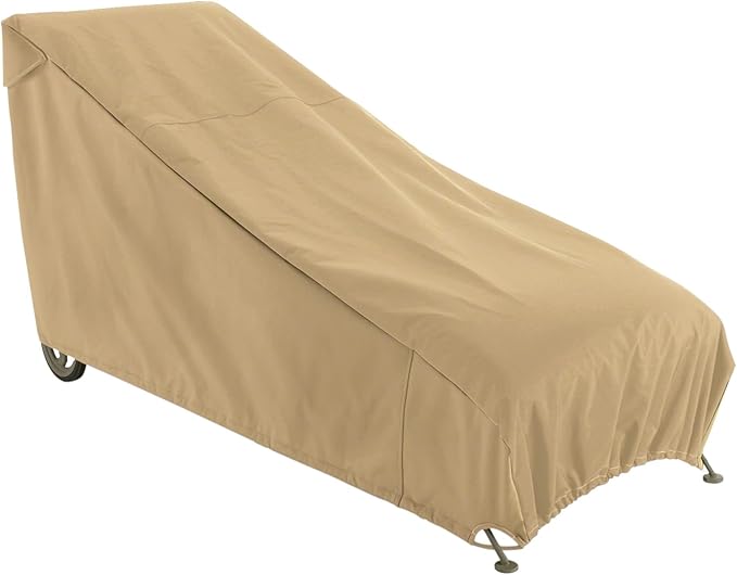 Classic Accessories Terrazzo Water-Resistant 66 Inch Patio Chaise Lounge Chair Cover, Patio Furniture Covers