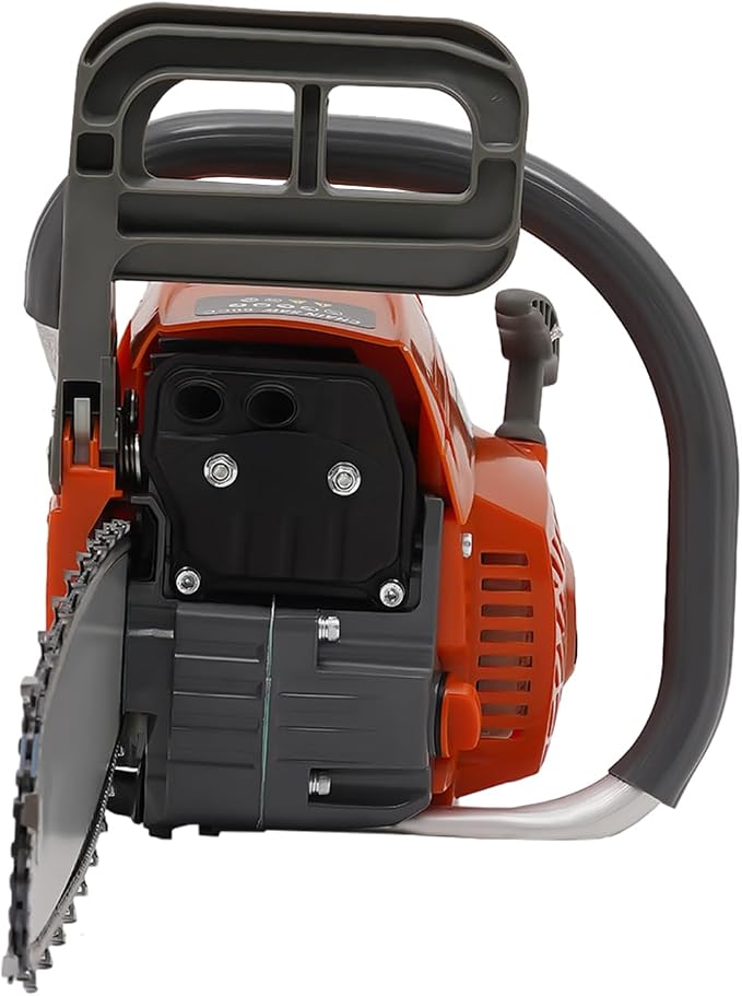 22inch Gas Chainsaw, 3.75HP 60CC 2-Stroke Gasoline Chainsaw, Air Cooled Pull Start Top Handle Gas Powered Chain Saw Petrol Chainsaw with Automatic Chain Lubrication for Trees, Wood Cutting