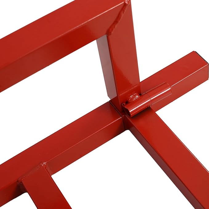 Generic 800 Lbs Capacity Lawn Tractor Lift, Ride-on Mower, Universal, 45 Tilt Adjustable, Red