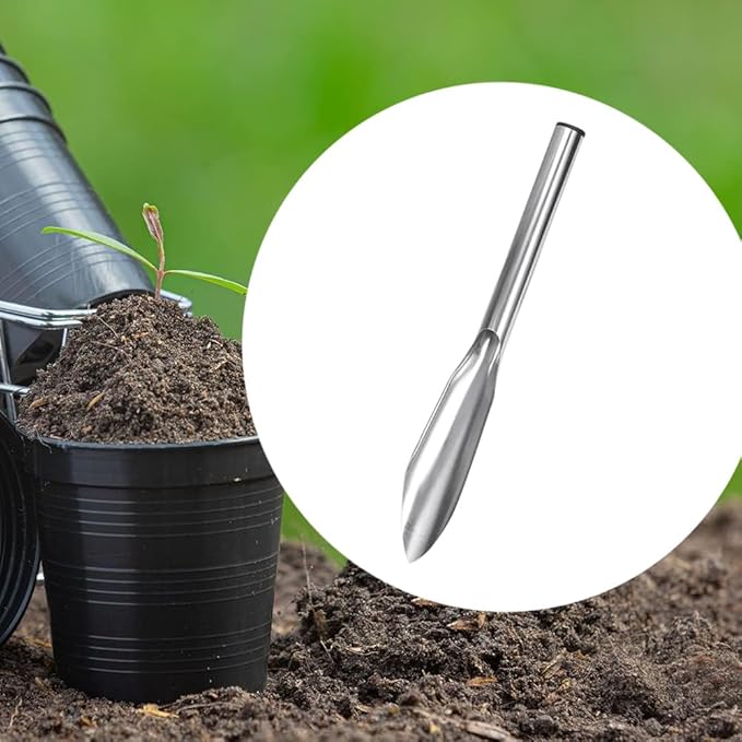 Garden Trowel Portable Gardening Shovel Hand Tool Ergonomically Designed for Weeding, Digging, Digging Wild Vegetables(Carbon Steel Pointed Shovel)