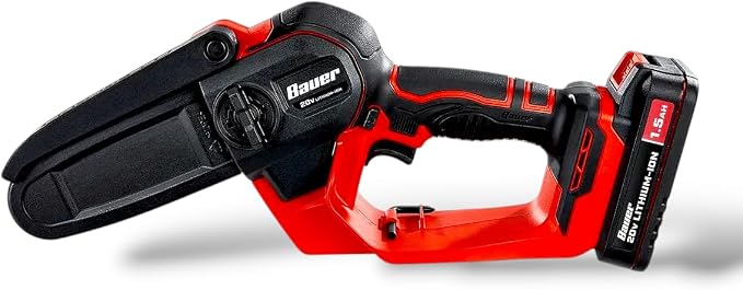 Cordless Pruning Saw –20V, 5 Inch Brushless Chain Saw with Scrench & Scabbard, Lightweight 2.5 Lbs, Cuts Branches Up to 4.75", 162 Cuts Per Charge, ETL Certified, Battery Powered Tree Trimmer