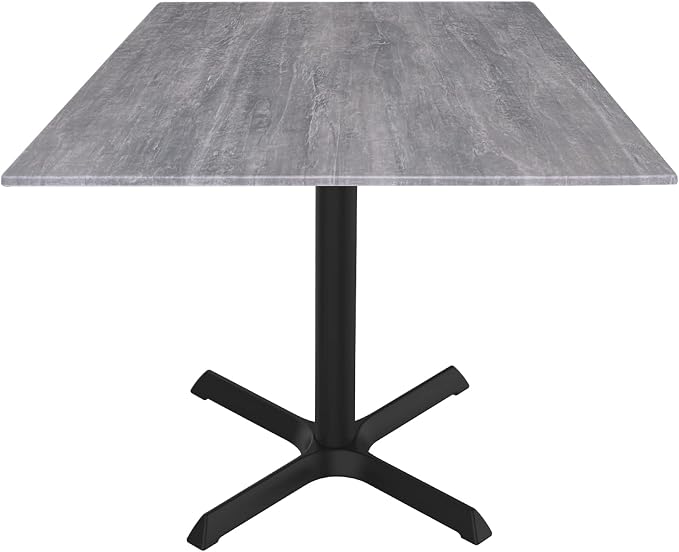HBS 30" Tall OD211 Indoor/Outdoor All-Season Table with 36" x 36" Square Greystone Top