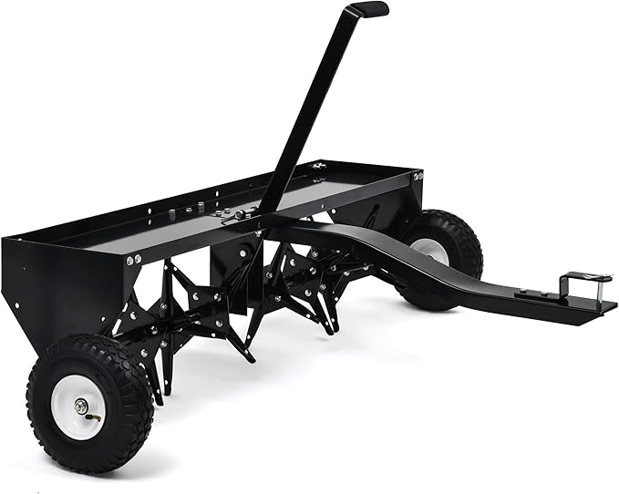 YITAMOTOR 40" Tow Behind Lawn Plug Aerator with Universal Hitch; Designed to Pull Behind Lawn & Garden Tractors