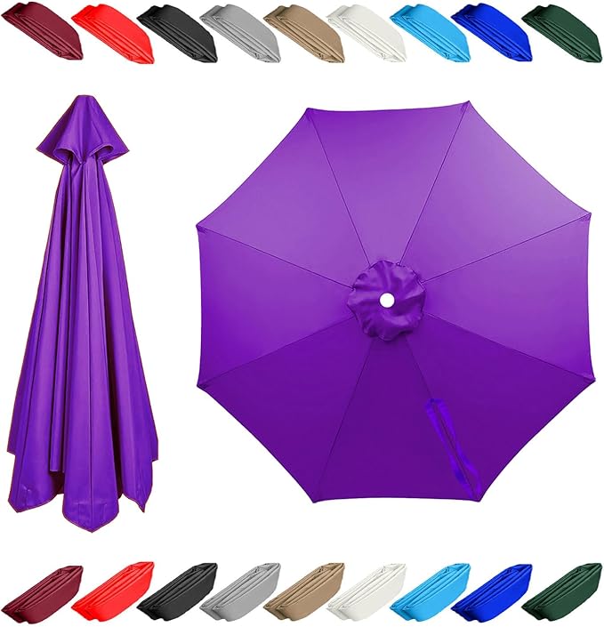 11.5ft 13 ft 8 rib umbrella replacement canopy patio umbrella fabric replacement Outdoor Umbrella Polyester Top