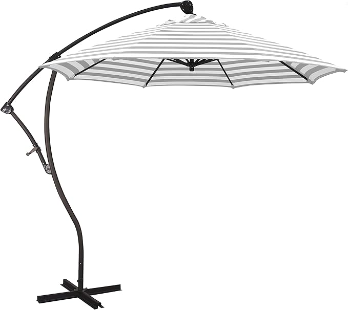California Umbrella 9-Foot Offset Cantilever Patio Umbrella Infinite Tilt