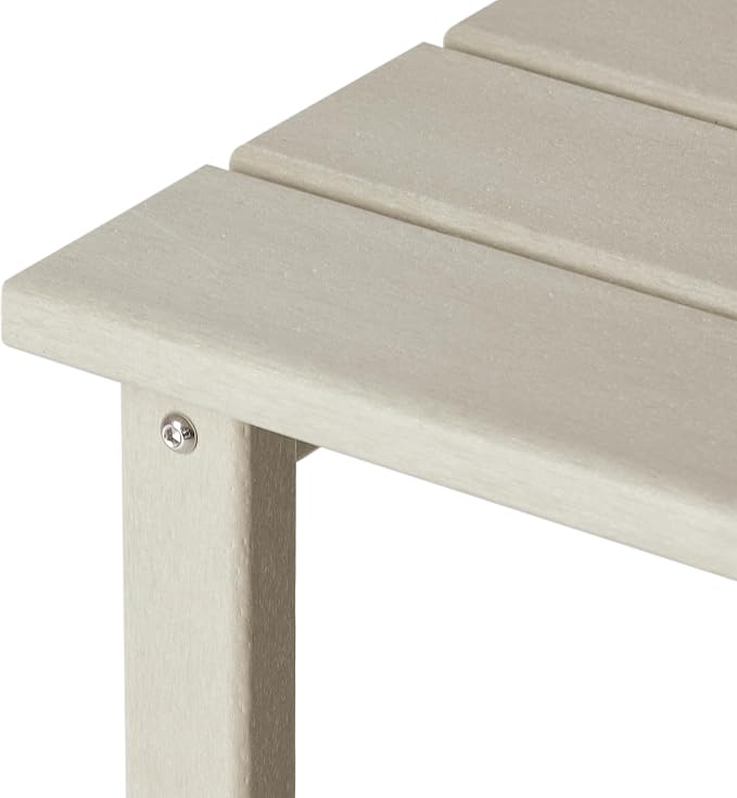 HDPE Laguna Outdoor Poly Adirondack Side Table, Sand