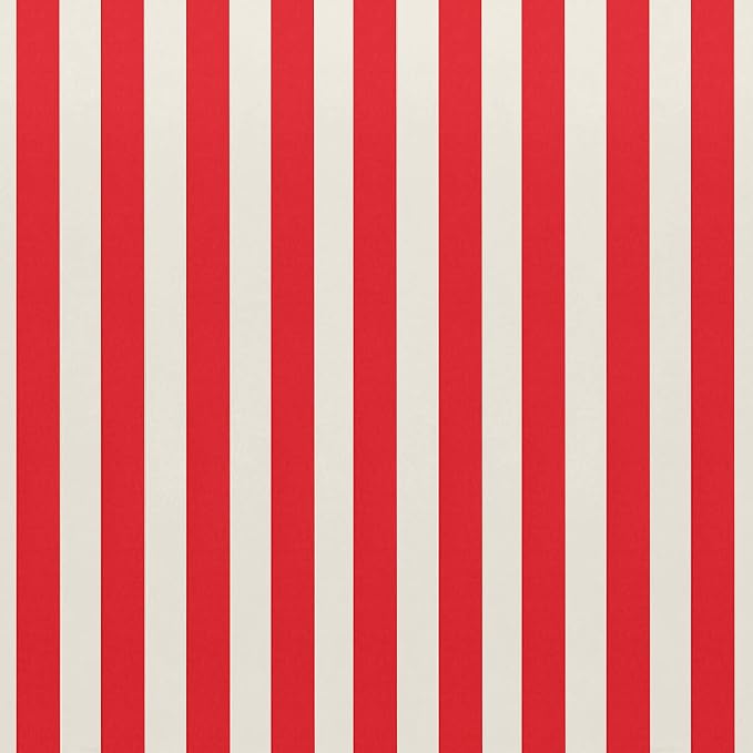 RSH DECOR Set of 4 Square and Lumbar Accent Pillows | Indoor/Outdoor All Weather Polyester Fabric | Reversible | 17"x 17"& 20" x 12" | Heritage Red + Red & White Stripe
