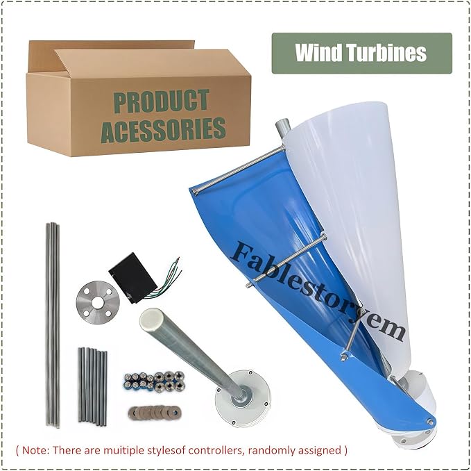 12000W Vertical Wind Power Turbine Generator Kit,12V/24V/48V Portable Maglev Wind Turbine Generator with Charge Controller for Boats Cabins Mobile Homes,D-24V