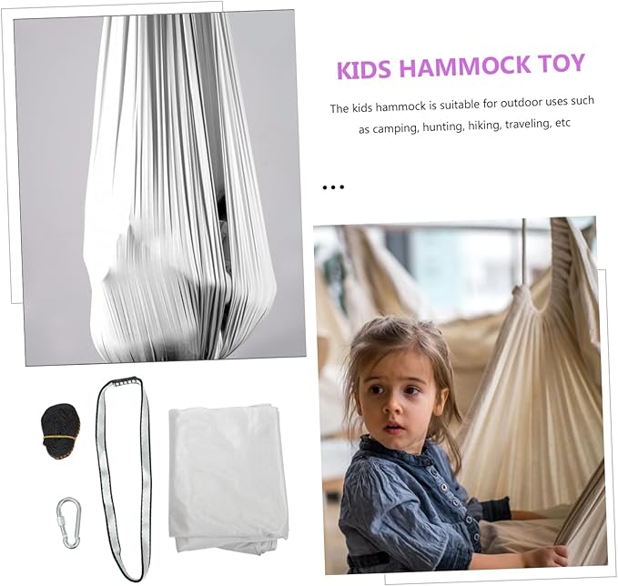 BESPORTBLE Aerial Hammock Hammocks for Boys and Girls Adults Portable Outdoor Play Equipment Boys and Girls Indoor Play Toy Grey