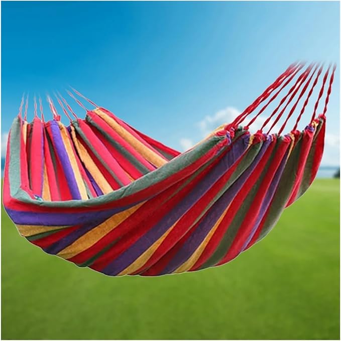Hammocks, Fabric with Tree Straps Stripe Hammock Pendant for Outdoor Indoor with Carry Bag,for Outside