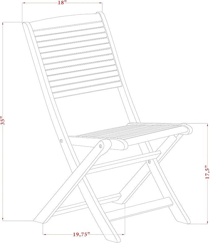 East West Furniture DIFM5CWNA 5 Piece Patio Garden Table Set Includes an Oval Outdoor Acacia Wood Dining Table and 4 Folding Side Chairs, 36x60 Inch, Natural Oil