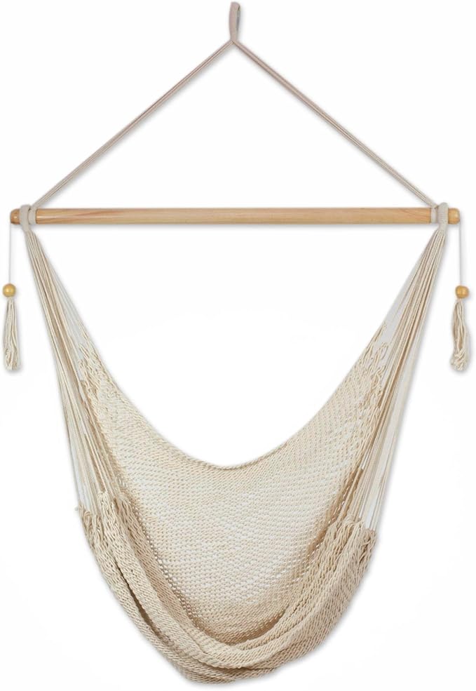 NOVICA Ocotal Sands Cotton Hammock Swing