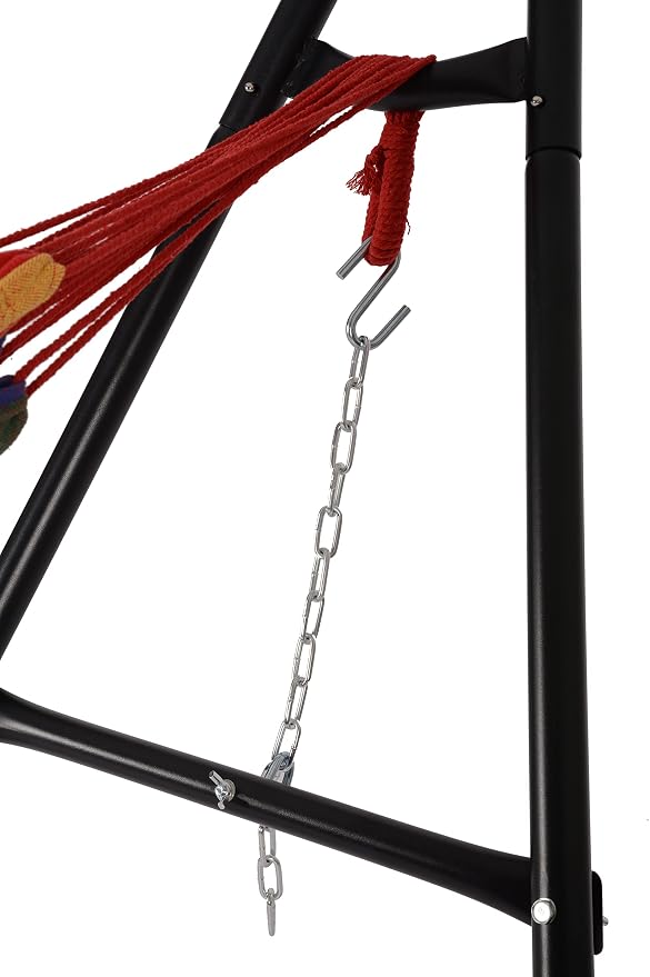 Outdoor Leisure Tropical Hammock and Frame - Stripe