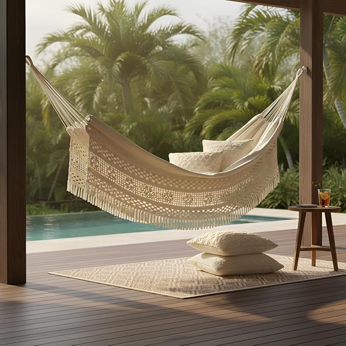 Special Oyster Double Hammock - Handcrafted in Brazil (Bege)