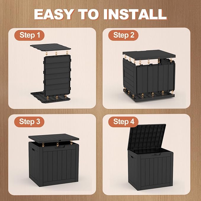 EFU Outdoor Storage Box 35 Gallon Deck Box 053