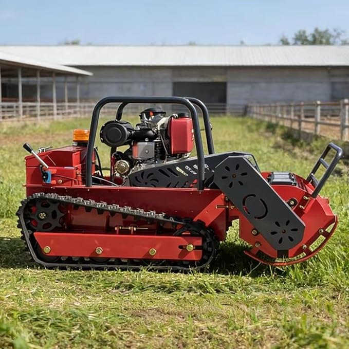 Professional Industrial Grade 196cc Gasoline Self Propelled High Power Remote Control Lawn Mower for Garden Maintenance