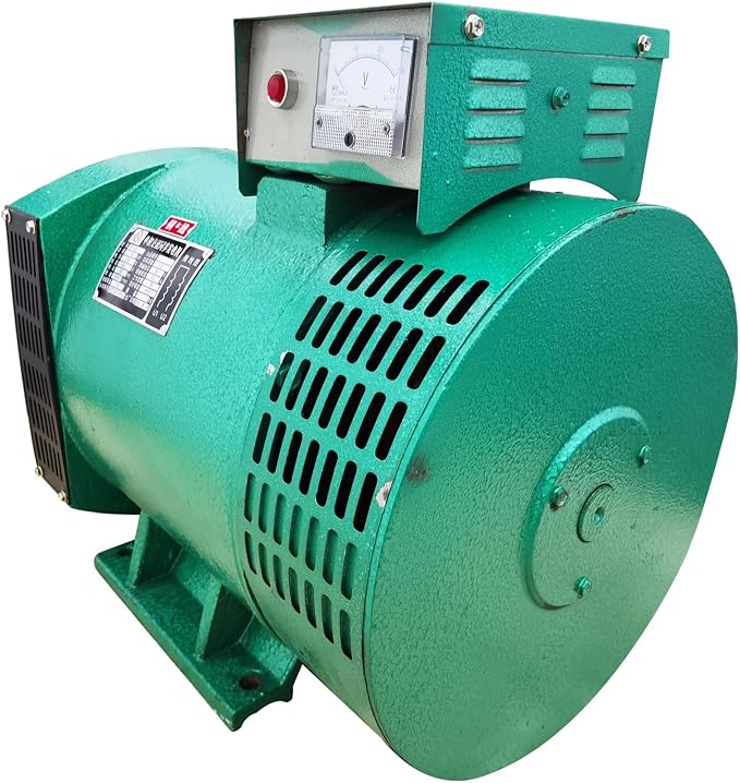 Pure Copper Generator Engine Driven Single Phase Brushed Alternator 15KW Industry Heavy Duty Generator with Cast Iron Shell for Home Farm Workshop 220V