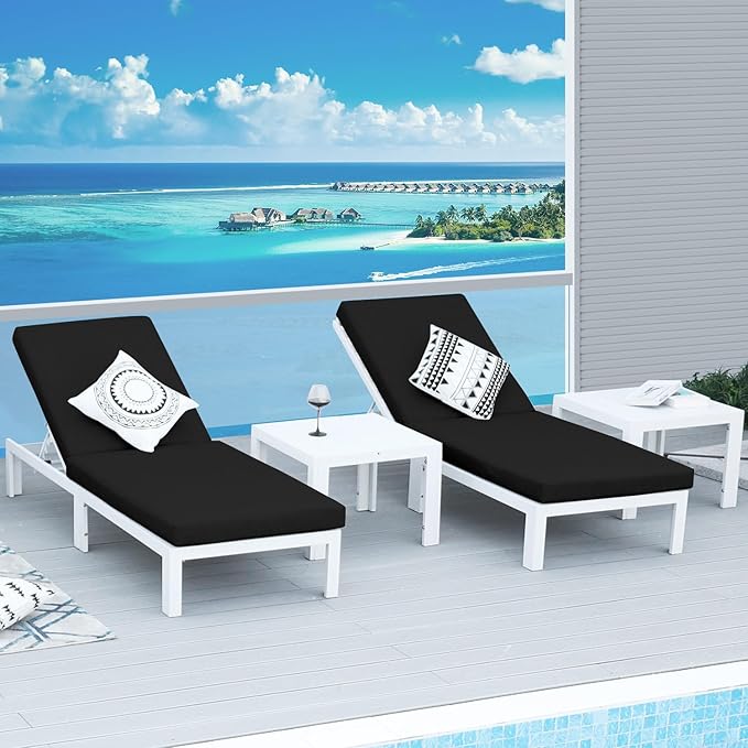 NICESOUL 16 Piece Luxury Aluminum Outdoor Sectional Sofa with Chaise Lounge, Oversized Modular Patio Furniture Set, 29" Deep Wide Seating, 500 lbs Heavy Duty Conversation Set for Backyard, Black