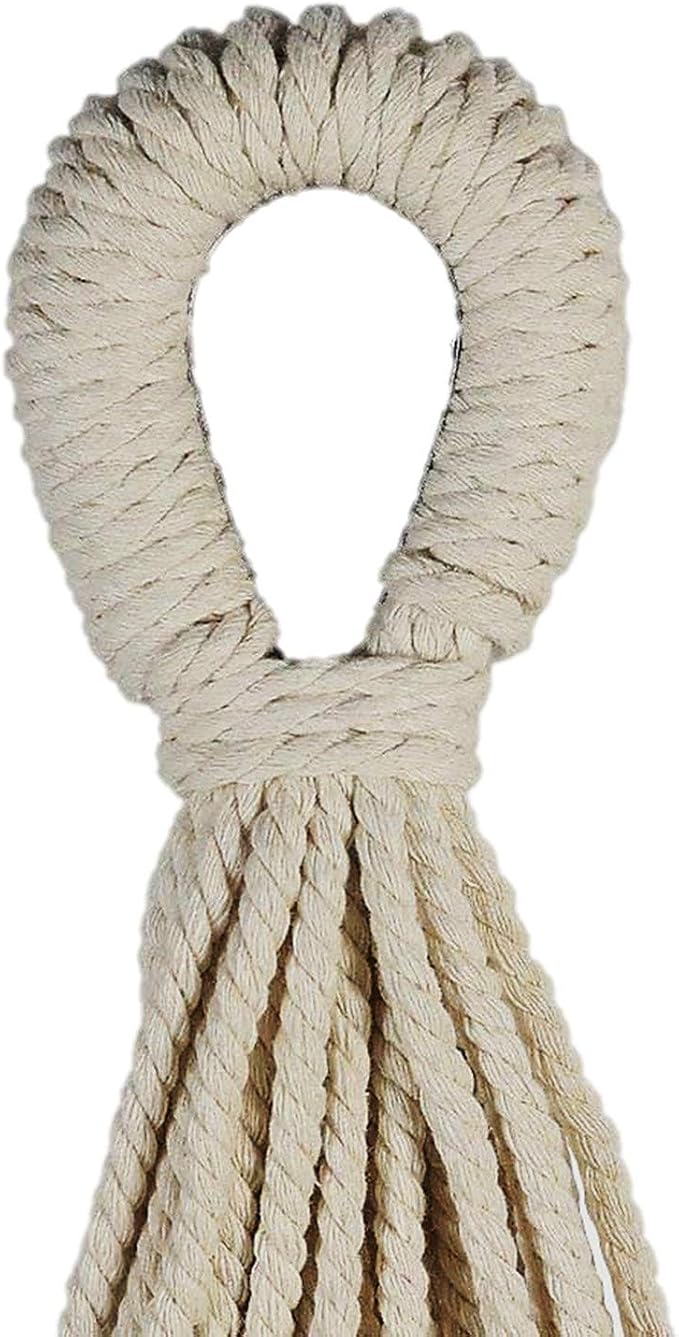 CJ Ultra Double Brazilian Hammock - XL Wide Two Person Soft Woven Cotton Fabric - Long Hamaca Swing Bed for Backyard Patio or Porch - Outdoor or Indoor - Includes 2 Hanging Tree Ropes (Brown Striped)