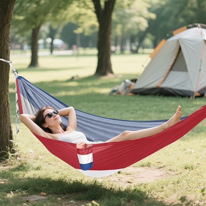 Flag of The Netherlands Outdoor Hammocks Foldable Indoor Hammock for Indoor Outdoor Patio