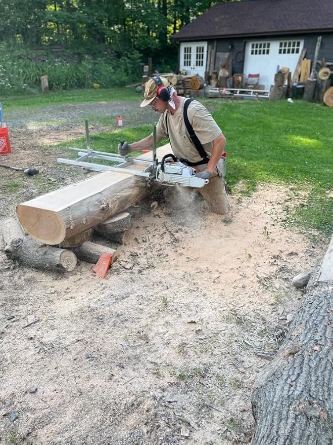 Portable Chainsaw Mill 36 Inches 304 stainless steel and Aluminum Planking Milling Bar Size 14 Inches to 36 Inches