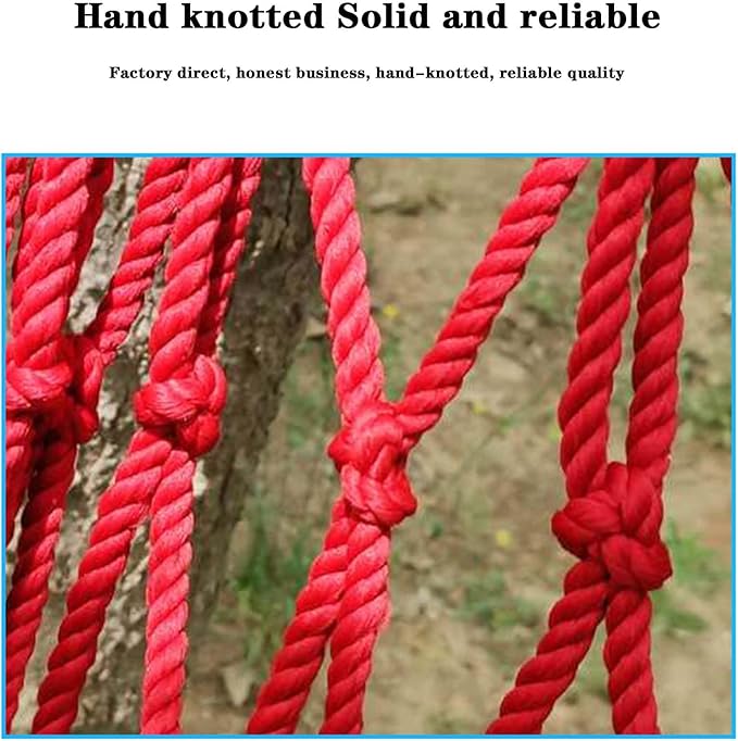 BNEI Outdoor Hammock, Rope net Hammock, Breathable, max. Load 100kg, 110 * 210 cm, Includes Cable, Hooks and Storage Bag