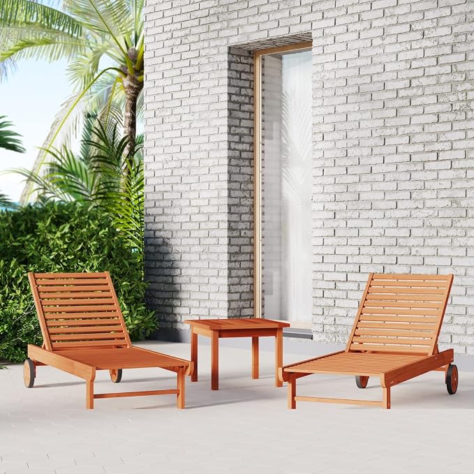 Amazonia Milano 1-Piece Outdoor Square Side Table | Eucalyptus Wood | Ideal for Patio and Indoors, 24Lx24Wx18H