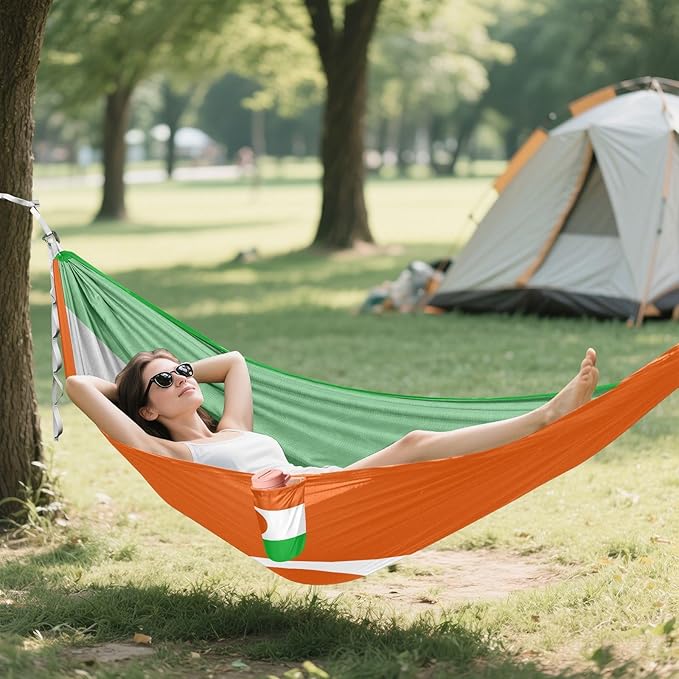 National Flag of Niger Hammocks with Portabl Carry Bag Backyard Hammock for Indoor Outdoor Patio