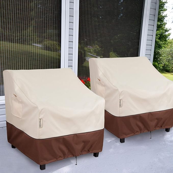 Patio Chair Covers Waterproof Outdoor Furniture Large Chair Cover Fits up to 36" W x 37" D x 36" H 2pack