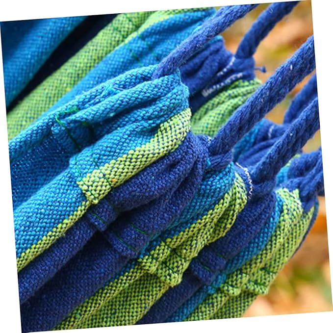 LIOOBO 280x80cm Canvas Stripe Swing Outdoor Hammock Camping Equipment for Garden Lightweight Travel Hammock