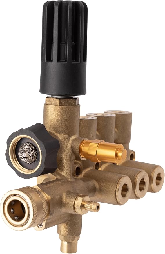 7107346 Simpson OEM Complete Manifold Kit with Hardware for AAA Pressure Washer Pump Models: 10.0GA13, 530010, 530012, 530060, and 53BRD35.