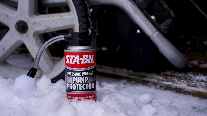 STA-BIL Pump Protector - Protects Pressure Washer Pump and Other Internal Components During Storage - Next Gen Anti-Freeze and Lubricant Formula, 4 oz. (22007-8PK)