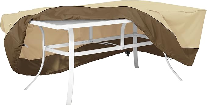 Classic Accessories Veranda Water-Resistant 72 Inch Rectangular/Oval Patio Table Cover, Outdoor Table Cover