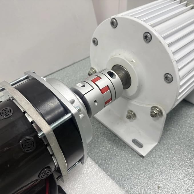 10KW Low-Speed 3-Phase Permanent Magnet Generator (12V-380V) with DC Drive Motor (DC-48V+AC-110V)