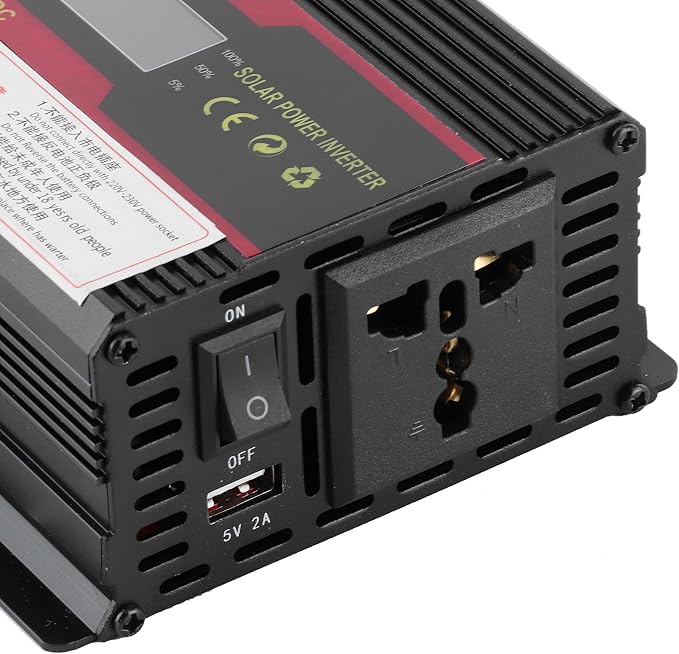 KIMISS Car Power Inverter DC 12V to AC 3000W Peak Power Inverter Pure Sine Inverter Convertitore with LCD Display for TVs, DVD Players, Lights, Smartphones, Laptops