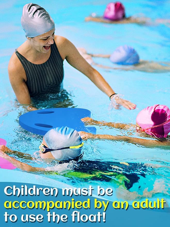 Swimming Kickboard for Kids - Swimming Training Aid Kickboard with Handrail Hole, Practising Swimming Kickboard for Beginners, Safety Swim Board Auxiliary for Children Summer Pool Party